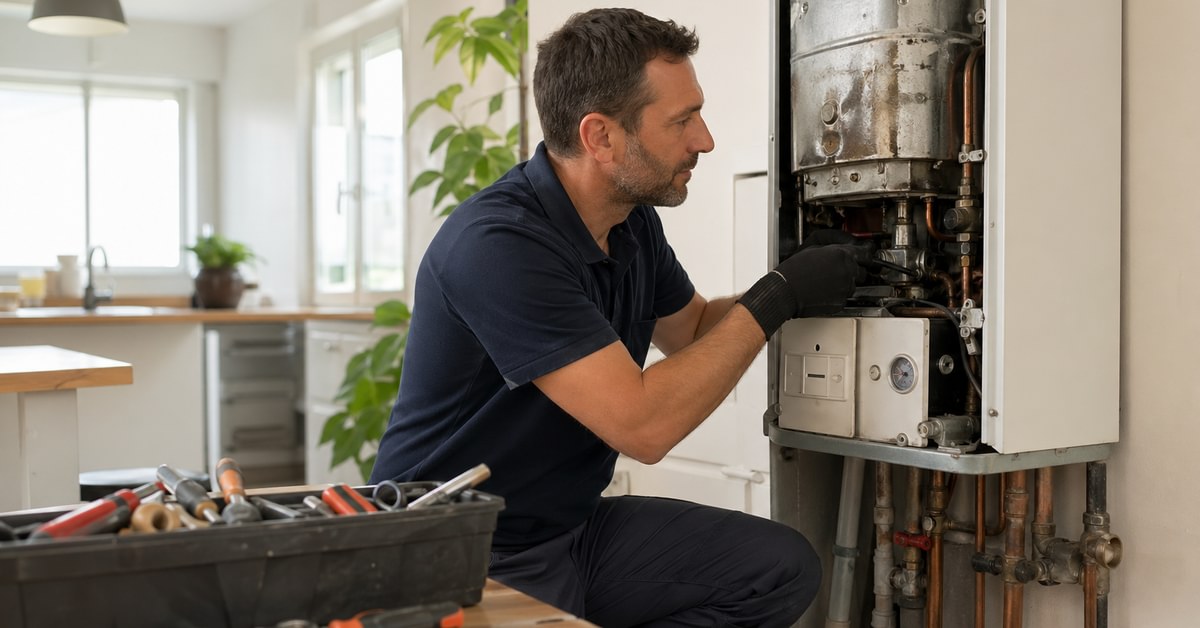 Système de chauffage nécessitant une réparation