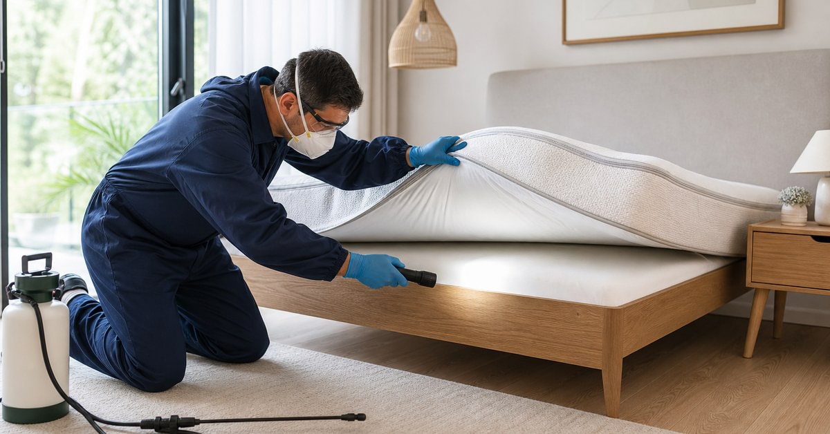 Punaises de lit détectées sur couture de matelas : preuves et intervention en location