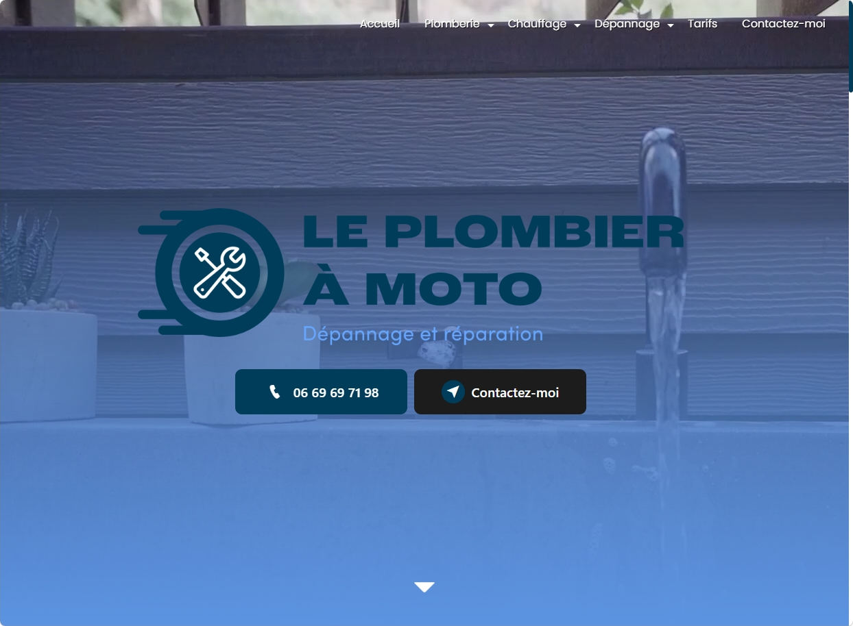 Logo LE PLOMBIER A MOTO